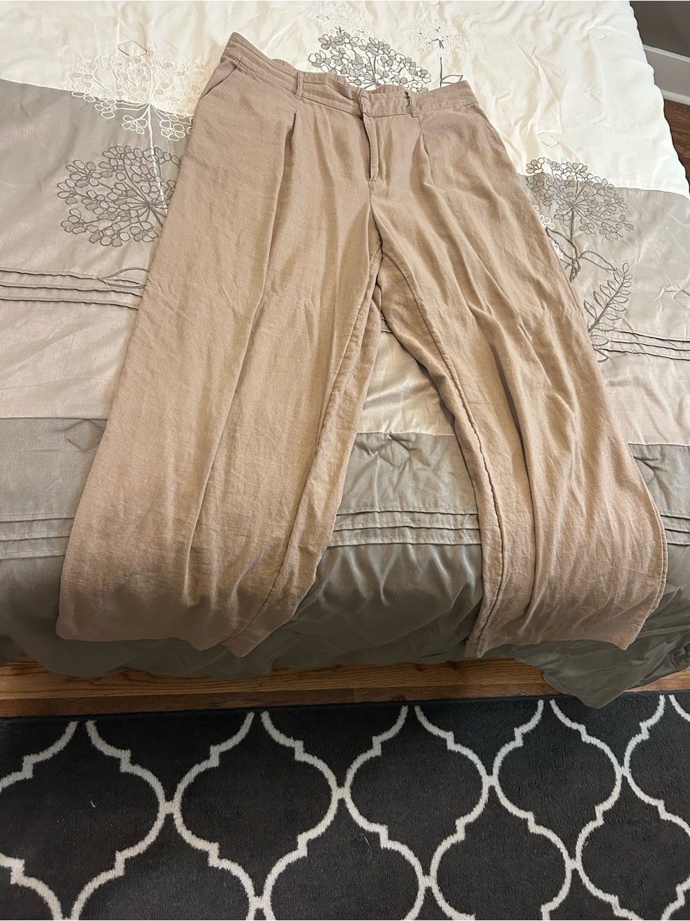 a new day Men's Casual Drawstring Chinos in Tan